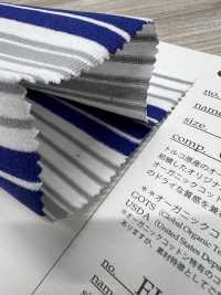 FJ220160 جيرسي BD عضوي تركي 19/-، بخطوط أفقية متناوبة[نسيج / قماش] Fujisaki Textile صور إضافية