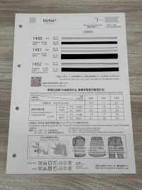 1450 Eleflat[الأشرطة، والأشرطة القماشية، والحبال] Telala (Inoue Ribbon Industries) صور إضافية