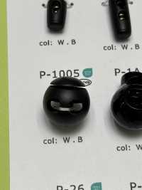 P1005 مصدّ حبل دائري ذو فتحتين مصنوع من راتنج النايلون[أبازيم وحلقات] DAIYA BUTTON صور إضافية