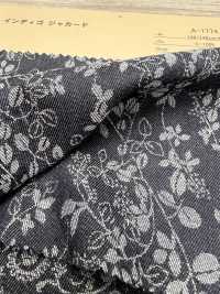A-1774 جاكار نيلي[Textile / Fabric] Arinobe Shoten صور إضافية