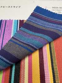 INDIA-2080 مخطط دوبي قطني[Textile / Fabric] Arinobe Shoten صور إضافية