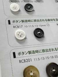 RCB17 زر من راتنج البوليستر مع حافة، بأربعة ثقوب[Buttons] DAIYA BUTTON صور إضافية