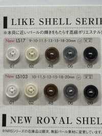 LS17 زر من راتنج البوليستر بحافة، 4 فتحات[Buttons] DAIYA BUTTON صور إضافية