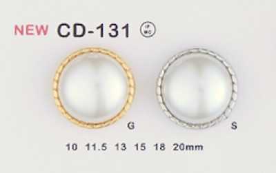 CD-131 زر معدني (زر مركب من اللؤلؤ)