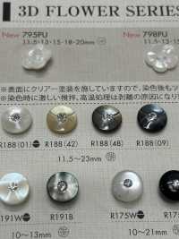 R188 زر من راتنج البوليستر[أزرار] DAIYA BUTTON صور إضافية