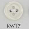 KW17 زر من راتنج البوليستر مع حافة، 4 ثقوب
