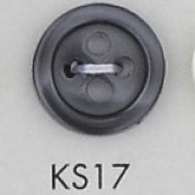 KS17 زر من راتنج البوليستر بأربع فتحات بحافة