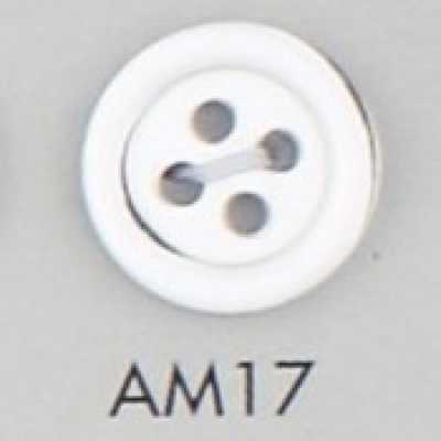 AM17 زر بأربع فتحات من راتنج الأكريليك/البوليستر