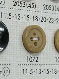 1072 زر من راتنج البوليستر بحافة، 4 ثقوب[أزرار] DAIYA BUTTON صور إضافية