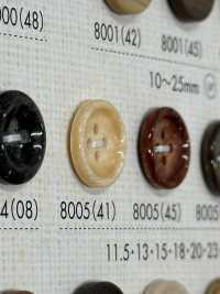 8005 زر من راتنج البوليستر بأربع فتحات بحافة[أزرار] DAIYA BUTTON صور إضافية