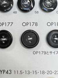 OP178 زر من راتنج البوليستر بحافة، 4 ثقوب[أزرار] DAIYA BUTTON صور إضافية