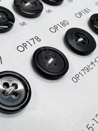 OP178 زر من راتنج البوليستر بحافة، 4 ثقوب[أزرار] DAIYA BUTTON صور إضافية