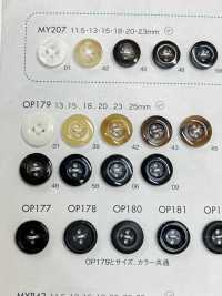 OP182 زر من راتنج البوليستر بأربعة ثقوب[أزرار] DAIYA BUTTON صور إضافية