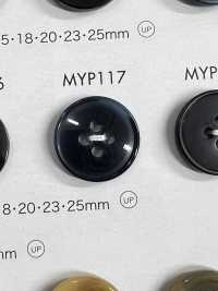 MYP117 زر من راتنج البوليستر بحافة، بأربعة ثقوب[أزرار] DAIYA BUTTON صور إضافية