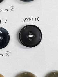 MYP118 زر من راتنج البوليستر بحافة، 4 ثقوب[أزرار] DAIYA BUTTON صور إضافية