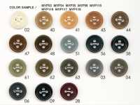 MYP118 زر من راتنج البوليستر بحافة، 4 ثقوب[أزرار] DAIYA BUTTON صور إضافية
