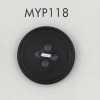 MYP118 زر من راتنج البوليستر بحافة، 4 ثقوب