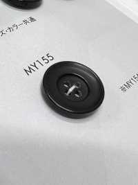 MY155 زر من راتنج بوليستر بنمط قرن الجاموس بأربعة ثقوب[أزرار] DAIYA BUTTON صور إضافية