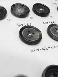 MY143 زر بأربع فتحات من راتنج البوليستر بنمط الجاموس[أزرار] DAIYA BUTTON صور إضافية