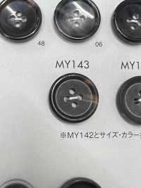 MY144 زر بأربع فتحات على طراز قرن الجاموس من راتنج البوليستر[أزرار] DAIYA BUTTON صور إضافية
