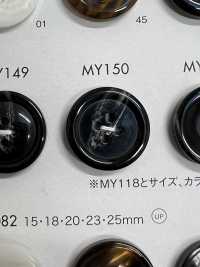 MY150 زر من راتنج البوليستر بحافة، 4 ثقوب[Buttons] DAIYA BUTTON صور إضافية