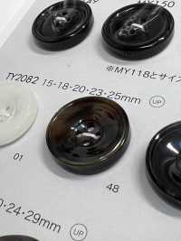 TY2082 زر من راتنج البوليستر بأربع فتحات مع حافة[أزرار] DAIYA BUTTON صور إضافية