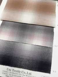KYC330-W-D/1 كاروهات مصبوغة بالخيوط من القطن العضوي وممشطة[نسيج / قماش] Uni Textile (Komon Kobo) صور إضافية