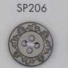 SP206 زر مطلي براتنج ABS