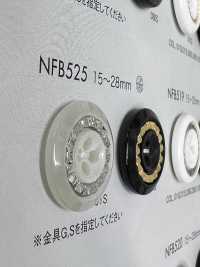 NFB525 زر من راتنج البوليستر/راتنج ABS[أزرار] DAIYA BUTTON صور إضافية