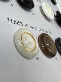 TY2053 زر من راتنج البوليستر بأربعة ثقوب[أزرار] DAIYA BUTTON صور إضافية