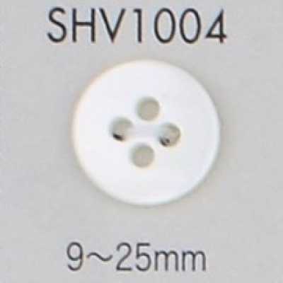 SHV1004 زر صدف بأربعة ثقوب