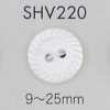 SHV220 زر صدفي بفتحتين
