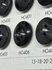 HO406 مادة طبيعية قرن جاموس حقيقي زر بأربعة ثقوب[أزرار] DAIYA BUTTON صور إضافية