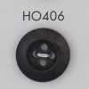 HO406 مادة طبيعية قرن جاموس حقيقي زر بأربعة ثقوب