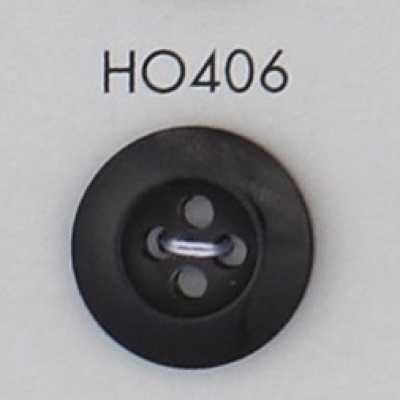 HO406 مادة طبيعية قرن جاموس حقيقي زر بأربعة ثقوب
