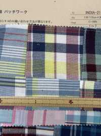 INDIA-2151 باتشورك قطني[Textile / Fabric] Arinobe Shoten صور إضافية
