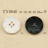 TY2048 زر 4 ثقوب من راتنج البوليستر/النحاس الأصفر