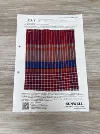 35511 فوال قطني 40s مموج بنقشة مربعات بتشطيب غسيل[Textile / Fabric] SUNWELL صور إضافية