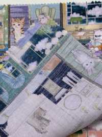 DP-4435-3 لاون 60 بطباعة رقمية (Labyrinth House)[نسيج / قماش] HOKKOH صور إضافية