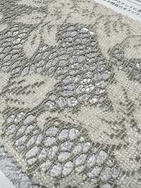 KKF8725-W-D1 دانتيل جاكار مبرقش من البوليستر، بعرض عريض[نسيج / قماش] Uni Textile (Komon Kobo) صور إضافية