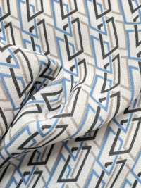 KKP2046-D107 ساتان خلفي بطباعة متعددة الألوان Amunzen[Textile / Fabric] Uni Textile (Komon Kobo) صور إضافية
