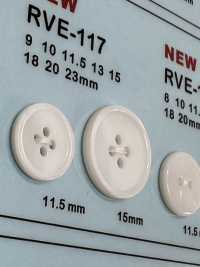RVE117 زر صدفي بأربعة ثقوب من صدفة المياه العذبة[أزرار] DAIYA BUTTON صور إضافية