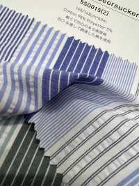 5SG015(2) مخطط سيرساكر قطن/بوليستر[نسيج / قماش] Chambray صور إضافية