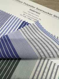 5SG015(2) مخطط سيرساكر قطن/بوليستر[نسيج / قماش] Chambray صور إضافية