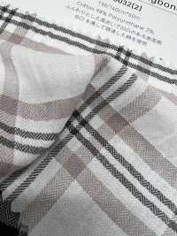 4SG032(2) مربعات هيرينغبون مجعدة من القطن[نسيج / قماش] Chambray صور إضافية