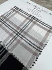 4SG032(2) مربعات هيرينغبون مجعدة من القطن[نسيج / قماش] Chambray صور إضافية