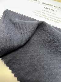 4SG032(1) هارينغبون مجعّد من القطن[نسيج / قماش] Chambray صور إضافية