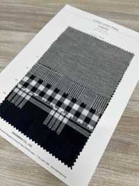 3SG007(5) كاروه قطن/كتان[نسيج / قماش] Chambray صور إضافية