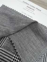3SG007(5) كاروه قطن/كتان[نسيج / قماش] Chambray صور إضافية