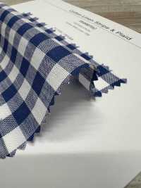 3SG007(6) قطن/كتان مخطط ومربعات[نسيج / قماش] Chambray صور إضافية